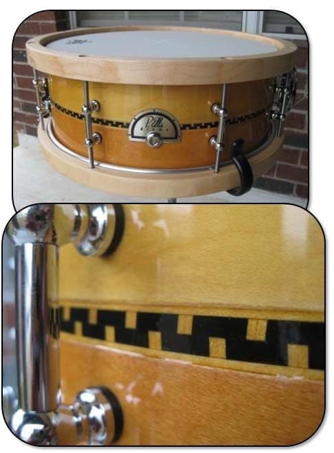 How to Make an Inlay Jig for your Router Table and Cut/Install Perfect Inlay on your Custom Drum Set!