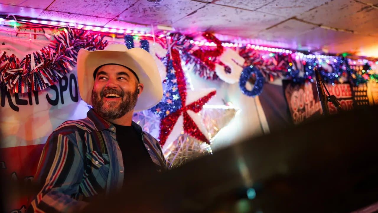 Philip Ellis playing drums with All Hat No Cadillac at the Broken Spoke in Austin