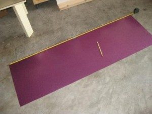 lay drum wrap flat and find the center