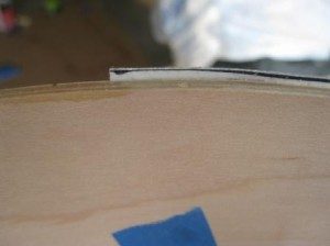 cut this part of the wrap off to make it flush with the edge