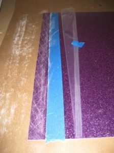 this is the side that you want on the bottom of the seam!