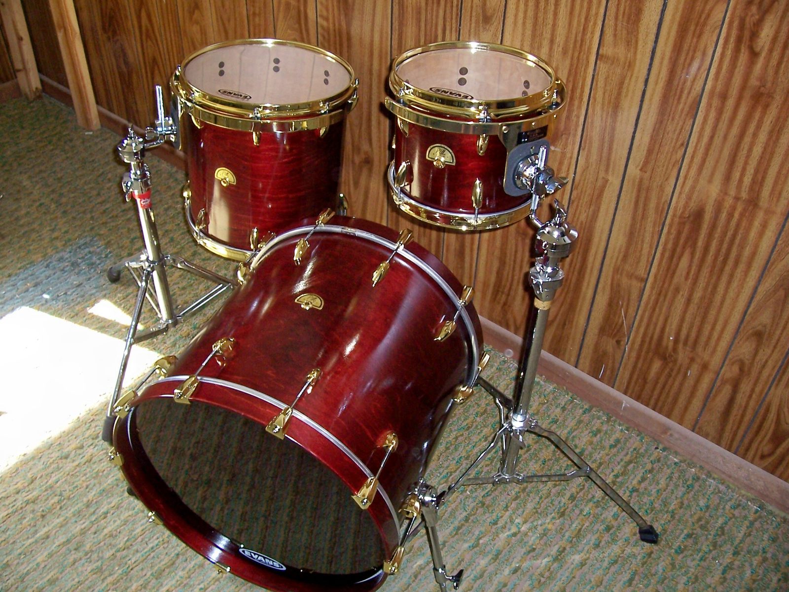 Beautiful Stained Custom Drums